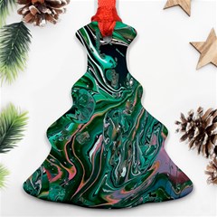 Malachite  Christmas Tree Ornament (two Sides)