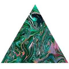 Malachite  Wooden Puzzle Triangle