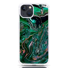 Malachite  Iphone 13 Tpu Uv Print Case by kaleidomarblingart