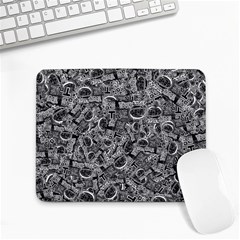 Be True Be Yourself Typographic Print Pattern Small Mousepad