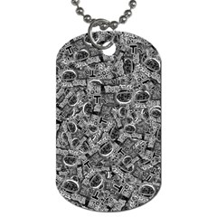 Be True Be Yourself Typographic Print Pattern Dog Tag (one Side)