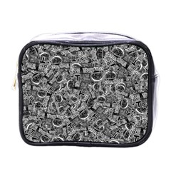 Be True Be Yourself Typographic Print Pattern Mini Toiletries Bag (one Side)