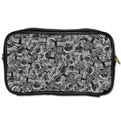 Be True Be Yourself Typographic Print Pattern Toiletries Bag (one Side)