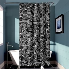 Be True Be Yourself Typographic Print Pattern Shower Curtain 36  X 72  (stall) 