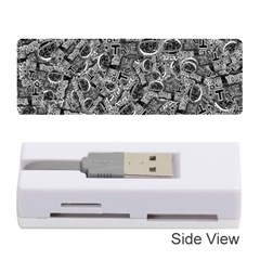 Be True Be Yourself Typographic Print Pattern Memory Card Reader (stick)