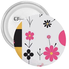  Minimalist Pattern With Simple Lines,flower And Shapes, Creating A Clean And Modern 3  Buttons