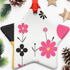  Minimalist Pattern With Simple Lines,flower And Shapes, Creating A Clean And Modern Ornament (star)