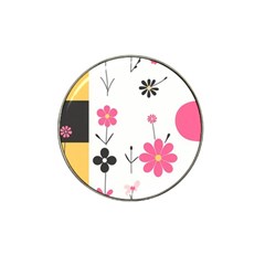  Minimalist Pattern With Simple Lines,flower And Shapes, Creating A Clean And Modern Hat Clip Ball Marker