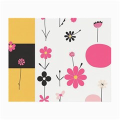  Minimalist Pattern With Simple Lines,flower And Shapes, Creating A Clean And Modern Small Glasses Cloth by myclothy