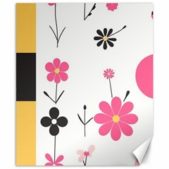  Minimalist Pattern With Simple Lines,flower And Shapes, Creating A Clean And Modern Canvas 8  X 10 