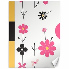  Minimalist Pattern With Simple Lines,flower And Shapes, Creating A Clean And Modern Canvas 12  X 16 