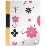  Minimalist Pattern With Simple Lines,flower And Shapes, Creating A Clean And Modern Canvas 12  x 16  11.86 x15.41  Canvas - 1