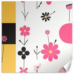  Minimalist Pattern With Simple Lines,flower And Shapes, Creating A Clean And Modern Canvas 20  X 20 