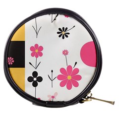  Minimalist Pattern With Simple Lines,flower And Shapes, Creating A Clean And Modern Mini Makeup Bag