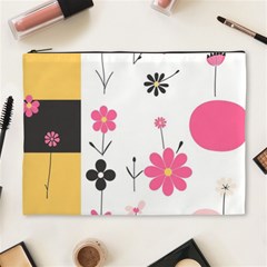  Minimalist Pattern With Simple Lines,flower And Shapes, Creating A Clean And Modern Cosmetic Bag (xl) by myclothy