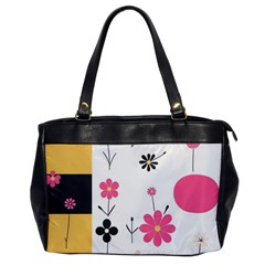  Minimalist Pattern With Simple Lines,flower And Shapes, Creating A Clean And Modern Oversize Office Handbag