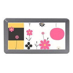  Minimalist Pattern With Simple Lines,flower And Shapes, Creating A Clean And Modern Memory Card Reader (mini)