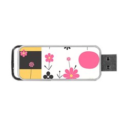  Minimalist Pattern With Simple Lines,flower And Shapes, Creating A Clean And Modern Portable Usb Flash (one Side)