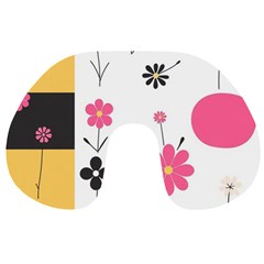  Minimalist Pattern With Simple Lines,flower And Shapes, Creating A Clean And Modern Travel Neck Pillow