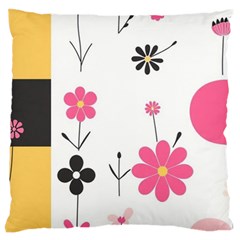  Minimalist Pattern With Simple Lines,flower And Shapes, Creating A Clean And Modern Standard Premium Plush Fleece Cushion Case (one Side)