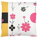  Minimalist Pattern With Simple Lines,flower And Shapes, Creating A Clean And Modern Standard Premium Plush Fleece Cushion Case (Two Sides) Front