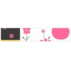  Minimalist Pattern With Simple Lines,flower And Shapes, Creating A Clean And Modern Large Premium Plush Fleece Scarf 