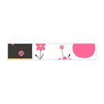  Minimalist Pattern With Simple Lines,flower And Shapes, Creating A Clean And Modern Premium Plush Fleece Scarf (Mini) Front