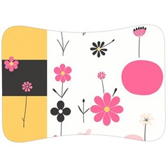  Minimalist Pattern With Simple Lines,flower And Shapes, Creating A Clean And Modern Velour Seat Head Rest Cushion by myclothy