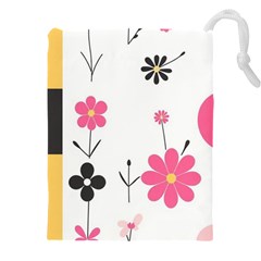  Minimalist Pattern With Simple Lines,flower And Shapes, Creating A Clean And Modern Drawstring Pouch (4xl)