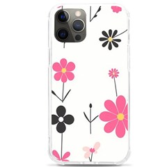  Minimalist Pattern With Simple Lines,flower And Shapes, Creating A Clean And Modern Iphone 12 Pro Max Tpu Uv Print Case