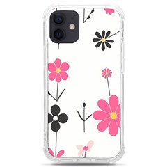  Minimalist Pattern With Simple Lines,flower And Shapes, Creating A Clean And Modern Iphone 12 Mini Tpu Uv Print Case	