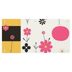  Minimalist Pattern With Simple Lines,flower And Shapes, Creating A Clean And Modern Banner And Sign 6  X 3 