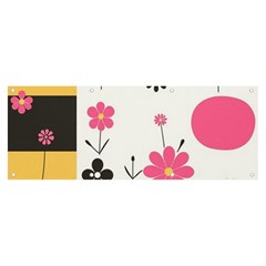  Minimalist Pattern With Simple Lines,flower And Shapes, Creating A Clean And Modern Banner And Sign 8  X 3  by myclothy