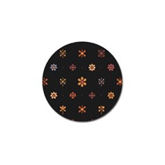 Minimalist Pattern With Simple Lines,flower And Shapes, Creating A Clean And Modern Golf Ball Marker (10 Pack)