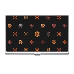 Minimalist Pattern With Simple Lines,flower And Shapes, Creating A Clean And Modern Business Card Holder