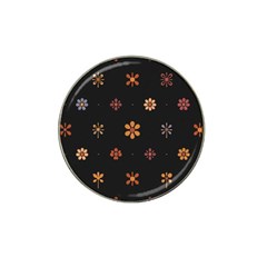 Minimalist Pattern With Simple Lines,flower And Shapes, Creating A Clean And Modern Hat Clip Ball Marker (4 Pack)