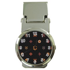 Minimalist Pattern With Simple Lines,flower And Shapes, Creating A Clean And Modern Money Clip Watches