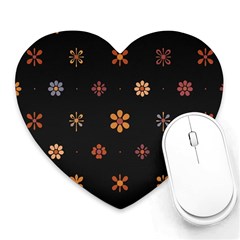 Minimalist Pattern With Simple Lines,flower And Shapes, Creating A Clean And Modern Heart Mousepad