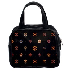 Minimalist Pattern With Simple Lines,flower And Shapes, Creating A Clean And Modern Classic Handbag (two Sides)