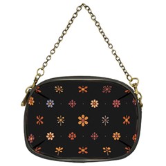 Minimalist Pattern With Simple Lines,flower And Shapes, Creating A Clean And Modern Chain Purse (one Side)