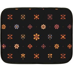 Minimalist Pattern With Simple Lines,flower And Shapes, Creating A Clean And Modern Fleece Blanket (mini)