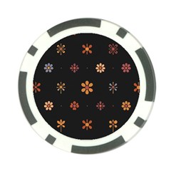 Minimalist Pattern With Simple Lines,flower And Shapes, Creating A Clean And Modern Poker Chip Card Guard (10 Pack)