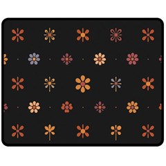 Minimalist Pattern With Simple Lines,flower And Shapes, Creating A Clean And Modern Fleece Blanket (medium) by myclothy