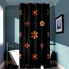 Minimalist Pattern With Simple Lines,flower And Shapes, Creating A Clean And Modern Shower Curtain 36  X 72  (stall) 