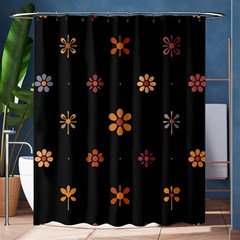 Minimalist Pattern With Simple Lines,flower And Shapes, Creating A Clean And Modern Shower Curtain 60  X 72  (medium) 