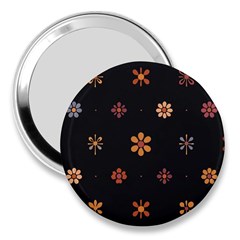 Minimalist Pattern With Simple Lines,flower And Shapes, Creating A Clean And Modern 3  Handbag Mirrors by myclothy