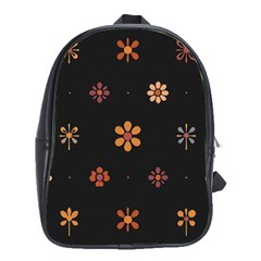 Minimalist Pattern With Simple Lines,flower And Shapes, Creating A Clean And Modern School Bag (xl)