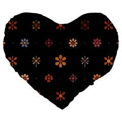 Minimalist Pattern With Simple Lines,flower And Shapes, Creating A Clean And Modern Large 19  Premium Heart Shape Cushions