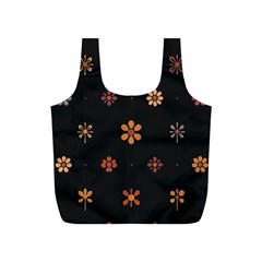 Minimalist Pattern With Simple Lines,flower And Shapes, Creating A Clean And Modern Full Print Recycle Bag (s)