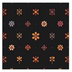 Minimalist Pattern With Simple Lines,flower And Shapes, Creating A Clean And Modern Square Satin Scarf (36  X 36 )